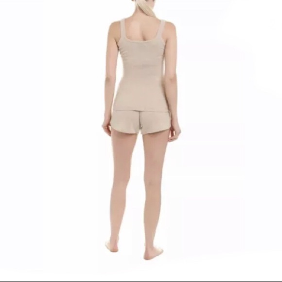 SOFIA CASHMERE BOXER & TANK LOUNGING SLEEP SET - Picture 2 of 2